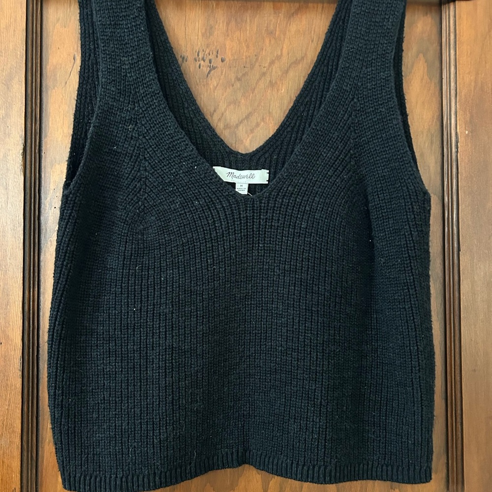 Madewell Black Knit Tank Top